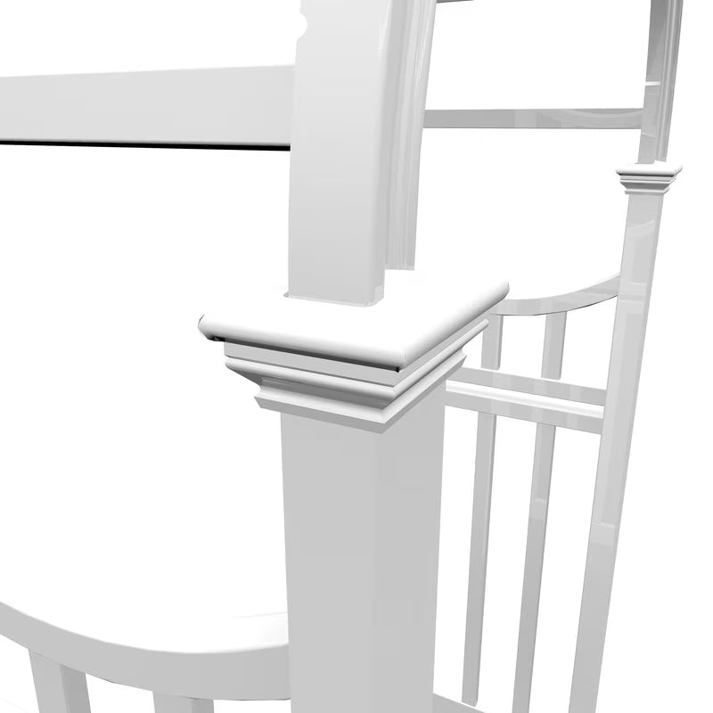 49" L X 24" W X 91.6" H Vienna Classic Vinyl Arbor, White, VA68144