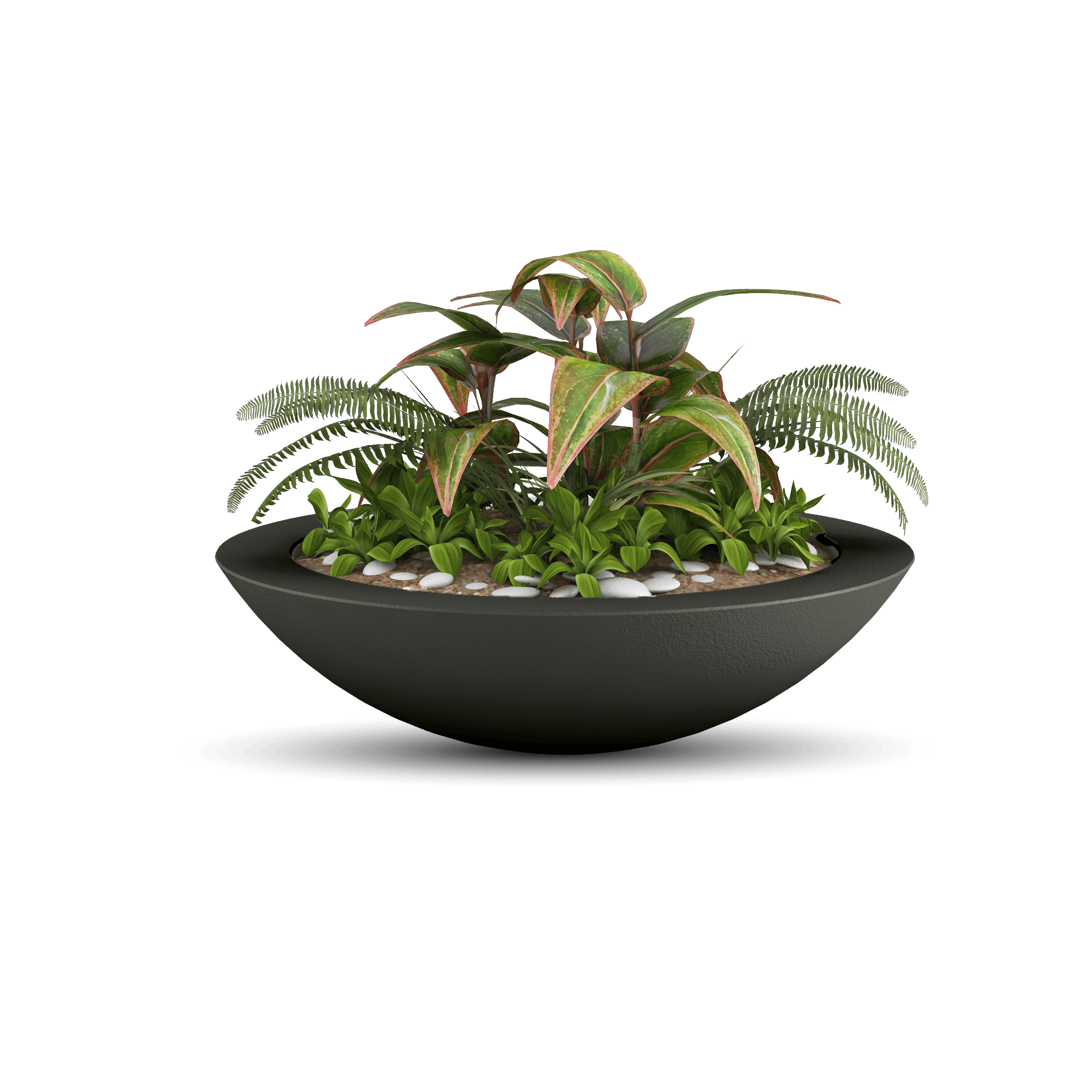 ModaConcrete Oceanside Shallow GFRC Planter