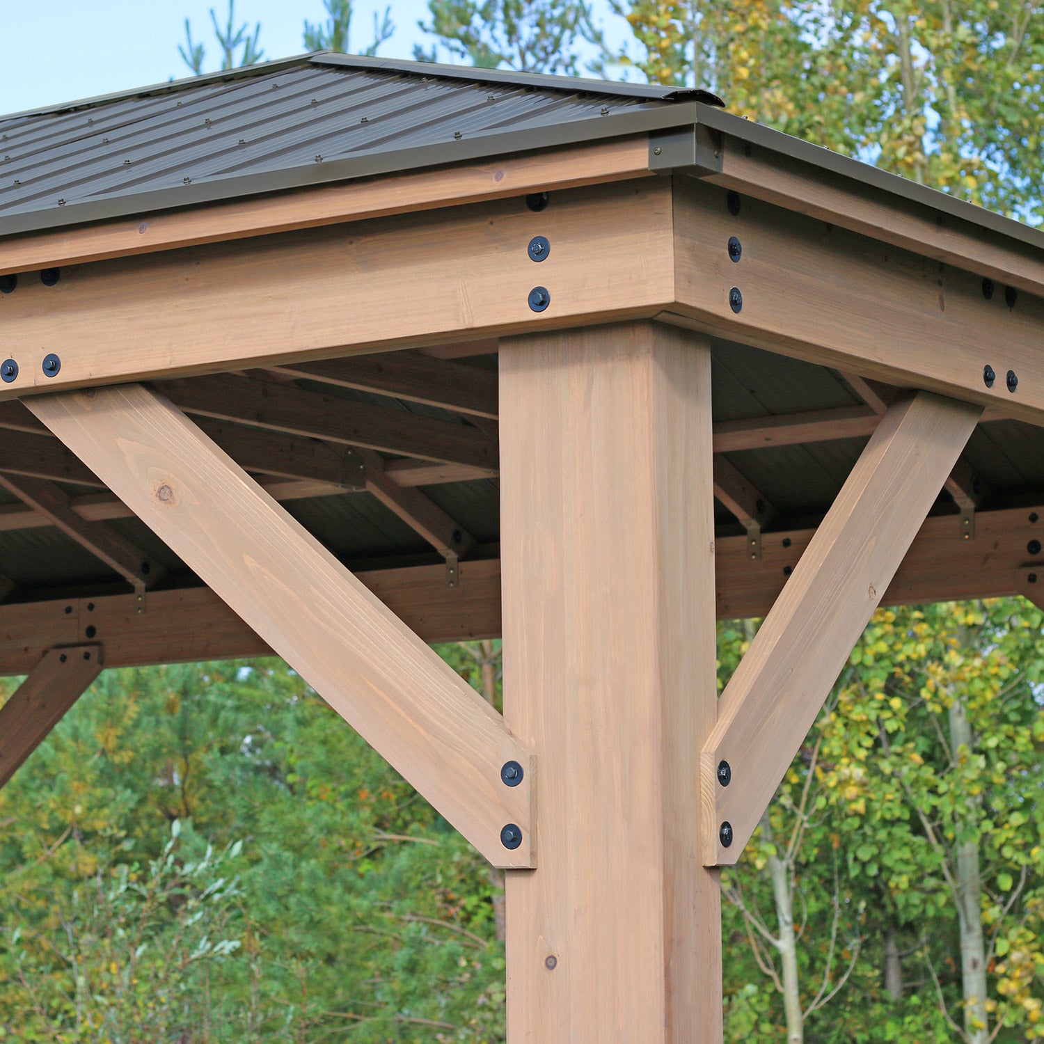 Yardistry 12' X 16' Gazebo with Aluminum Roof