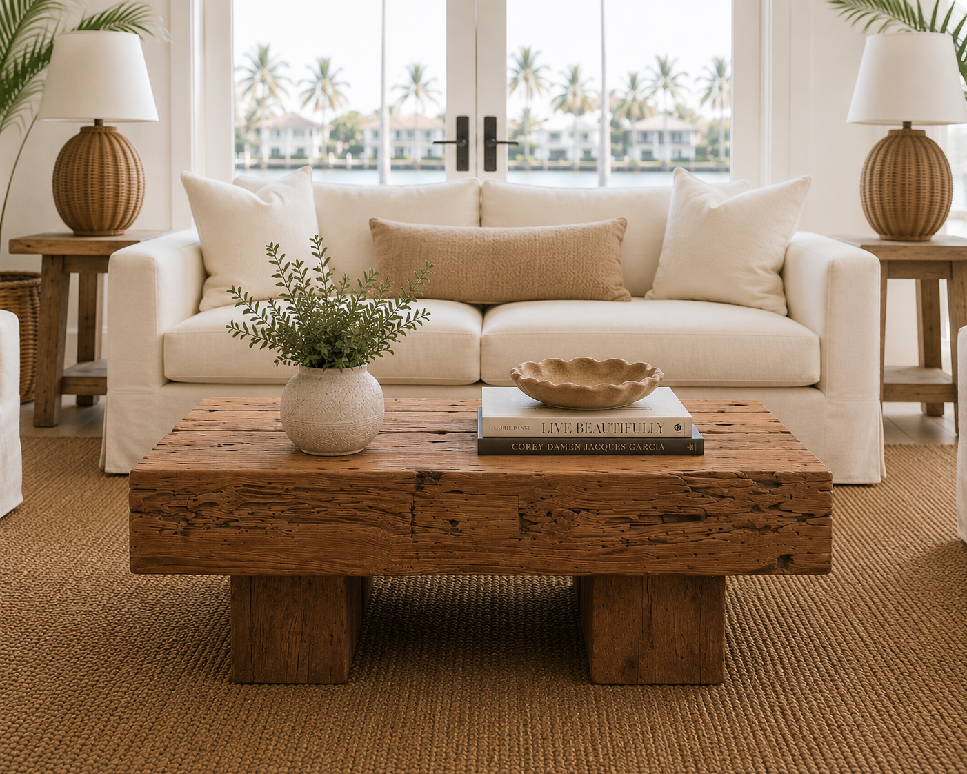 Anteak Organic Square Teak Coffee Table – 32"