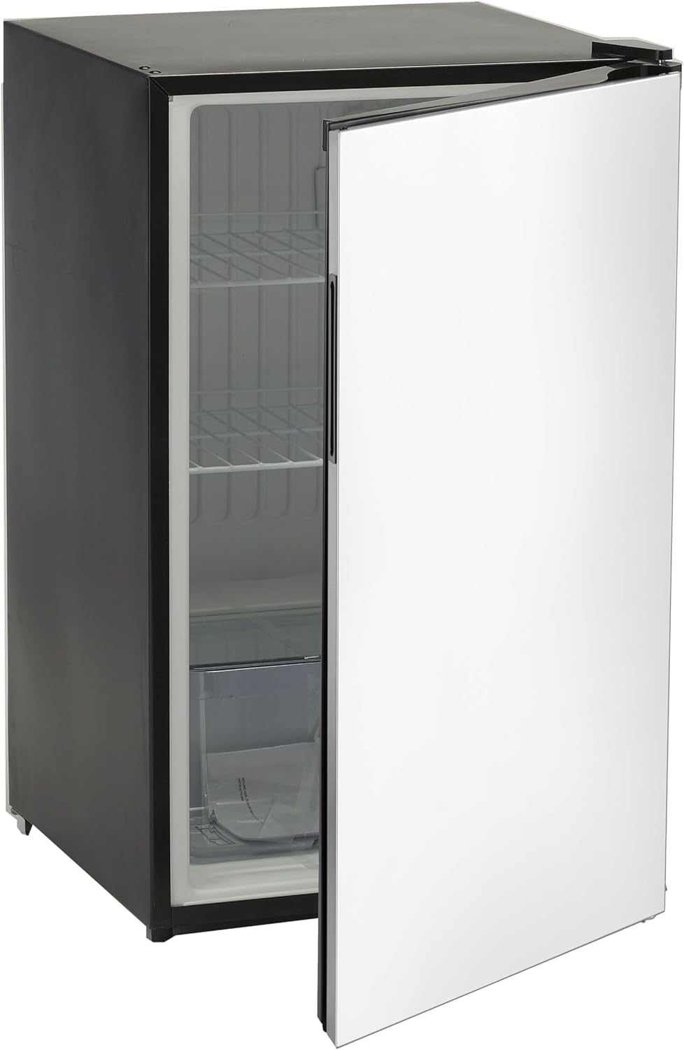 Contemporary Refrigerator – 4.5 Cu. Ft. Compact Stainless Steel Outdoor Fridge with Reversible Door and Full Temperature Control