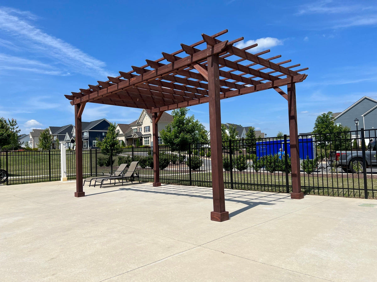 Best Redwood Super Deck Solid Wood Pergola