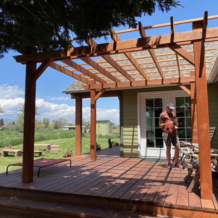 Best Redwood Super Deck Solid Wood Pergola