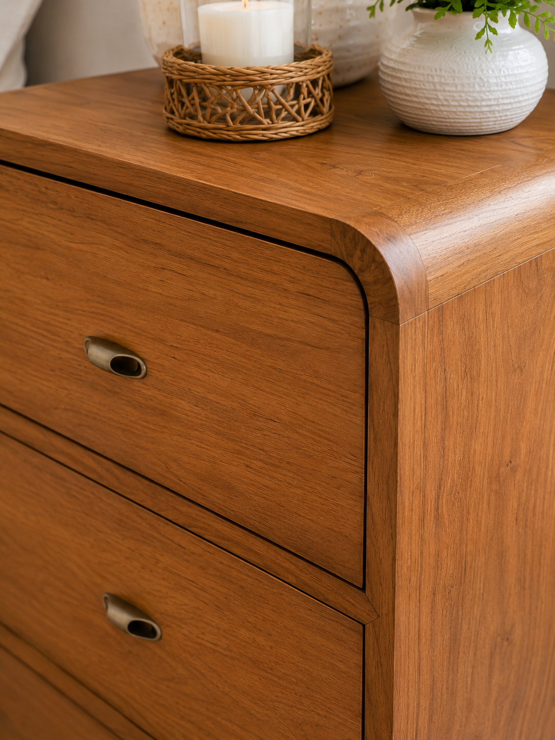 Broward Design Center Recycled Teak 3-Drawer Accent Chest