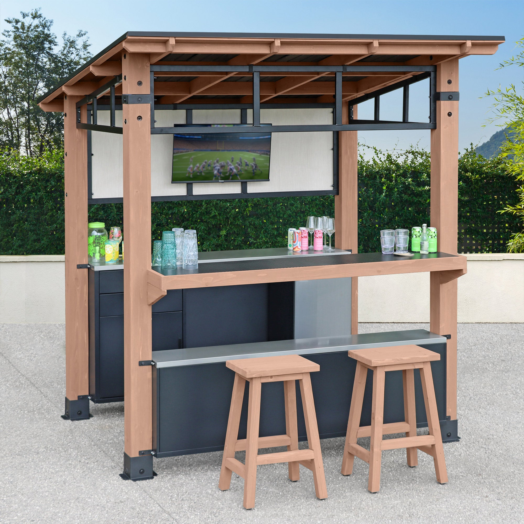 Yardistry 7.6 ' X 7.6' Cantina Gazebo