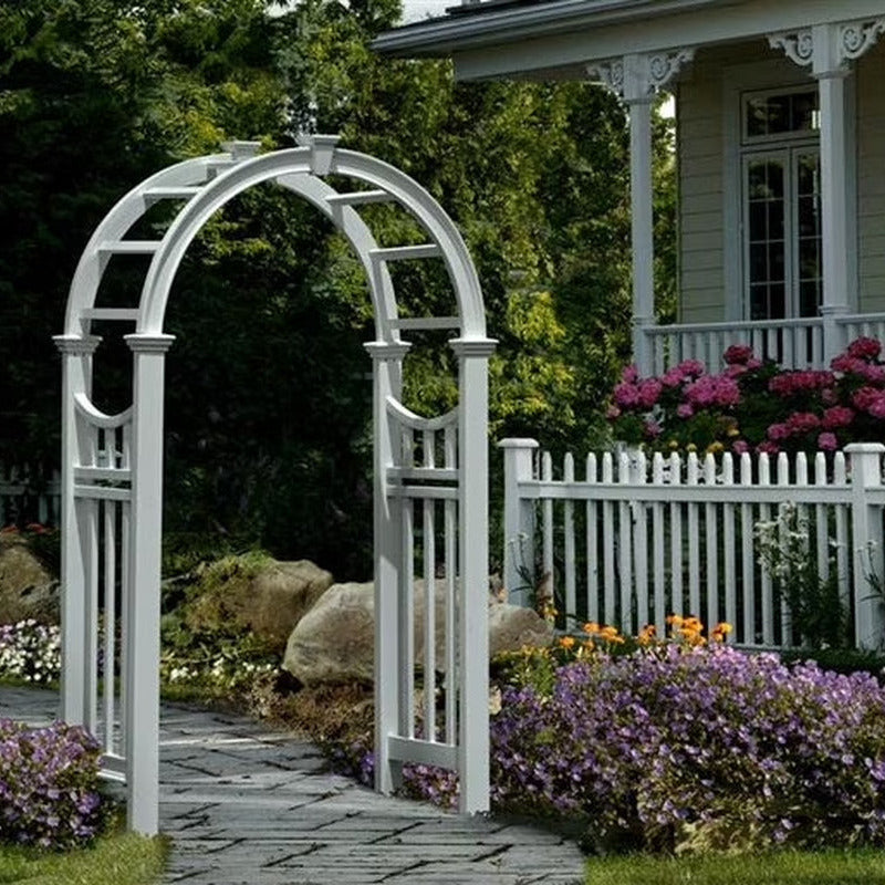 49" L X 24" W X 91.6" H Vienna Classic Vinyl Arbor, White, VA68144