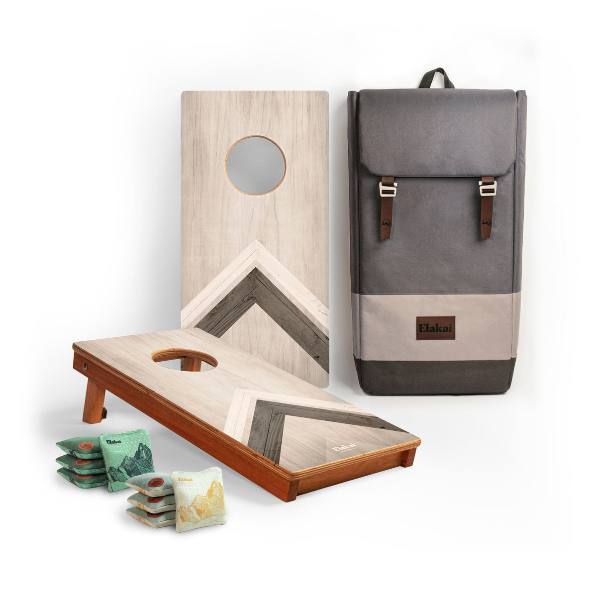 Elakai Modern Angle 1ft x 2ft Travel Cornhole Set