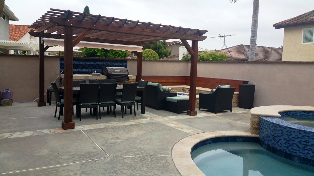 Best Redwood Super Deck Solid Wood Pergola
