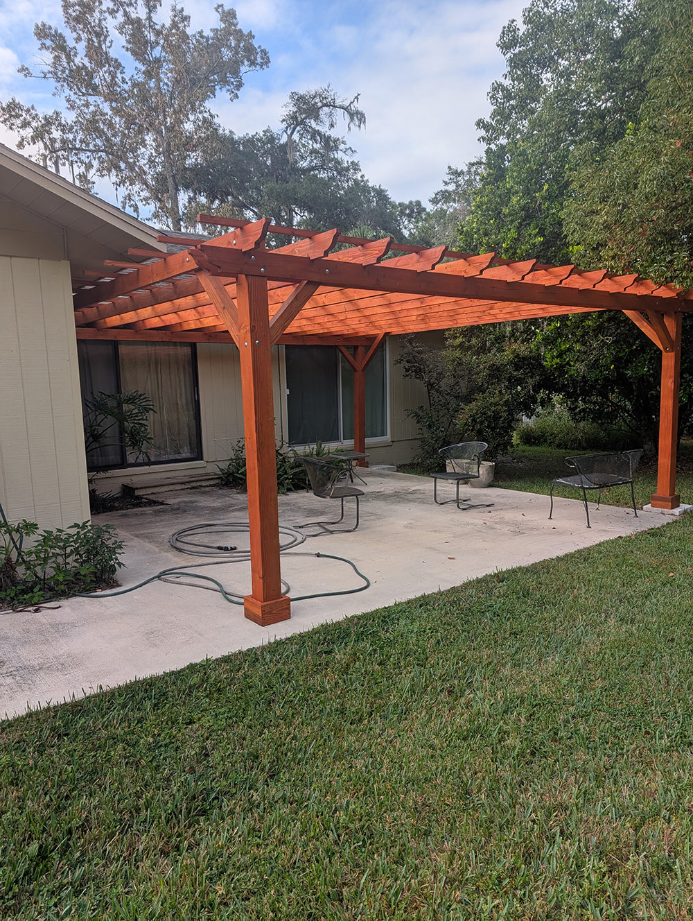 Best Redwood Super Deck Solid Wood Pergola
