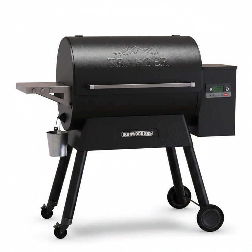 Ironwood 885 Wood Pellet Grill and Smoker, Wifi Pellet Smoker Grill with Super Smoke Mode, D2 Controller, Large 885 Sq. In. Cooking Area, Outdoor BBQ Electric Pellet Smoker, TFB89BLFC
