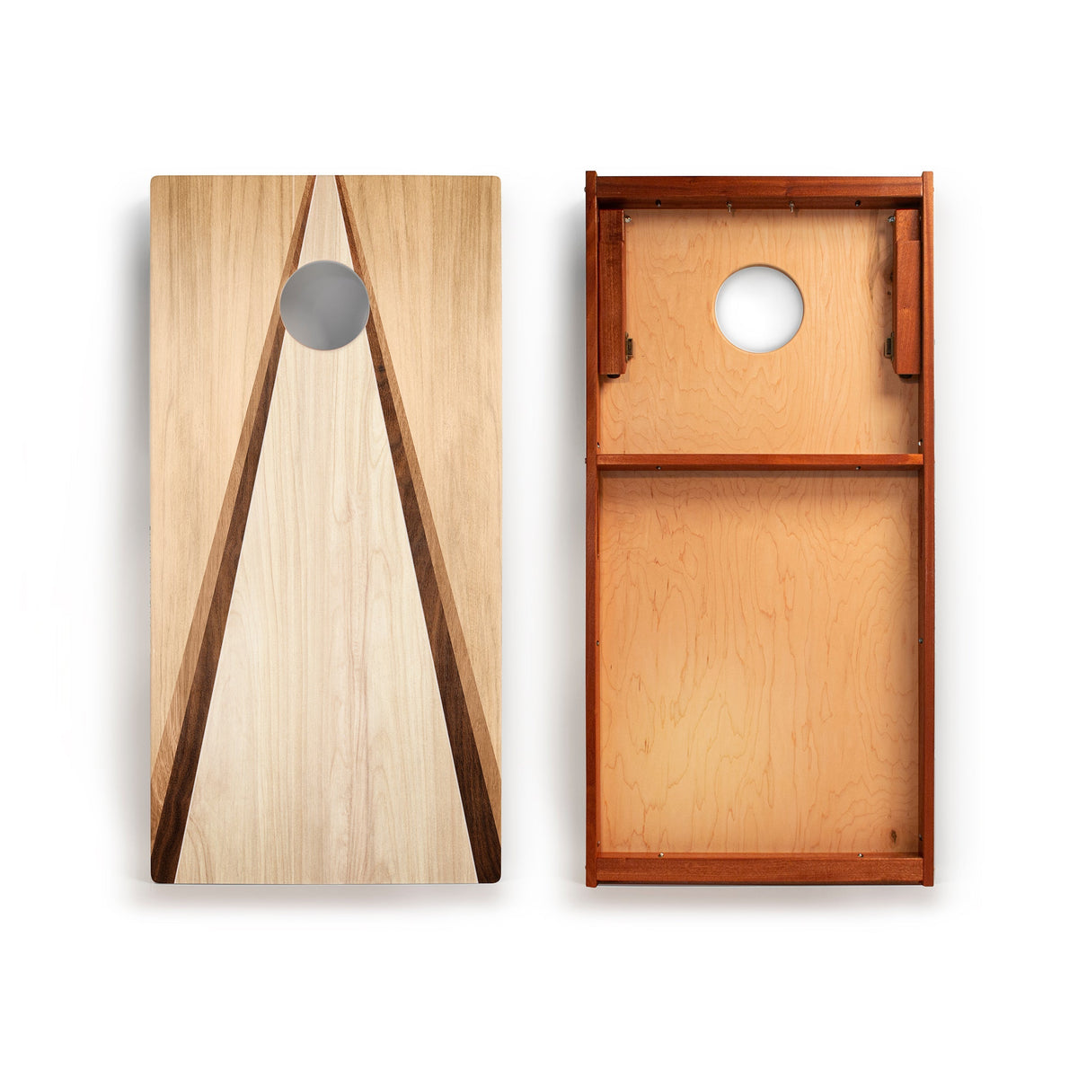 Elakai 2' × 4' Classic Triangle Wood Cornhole Set