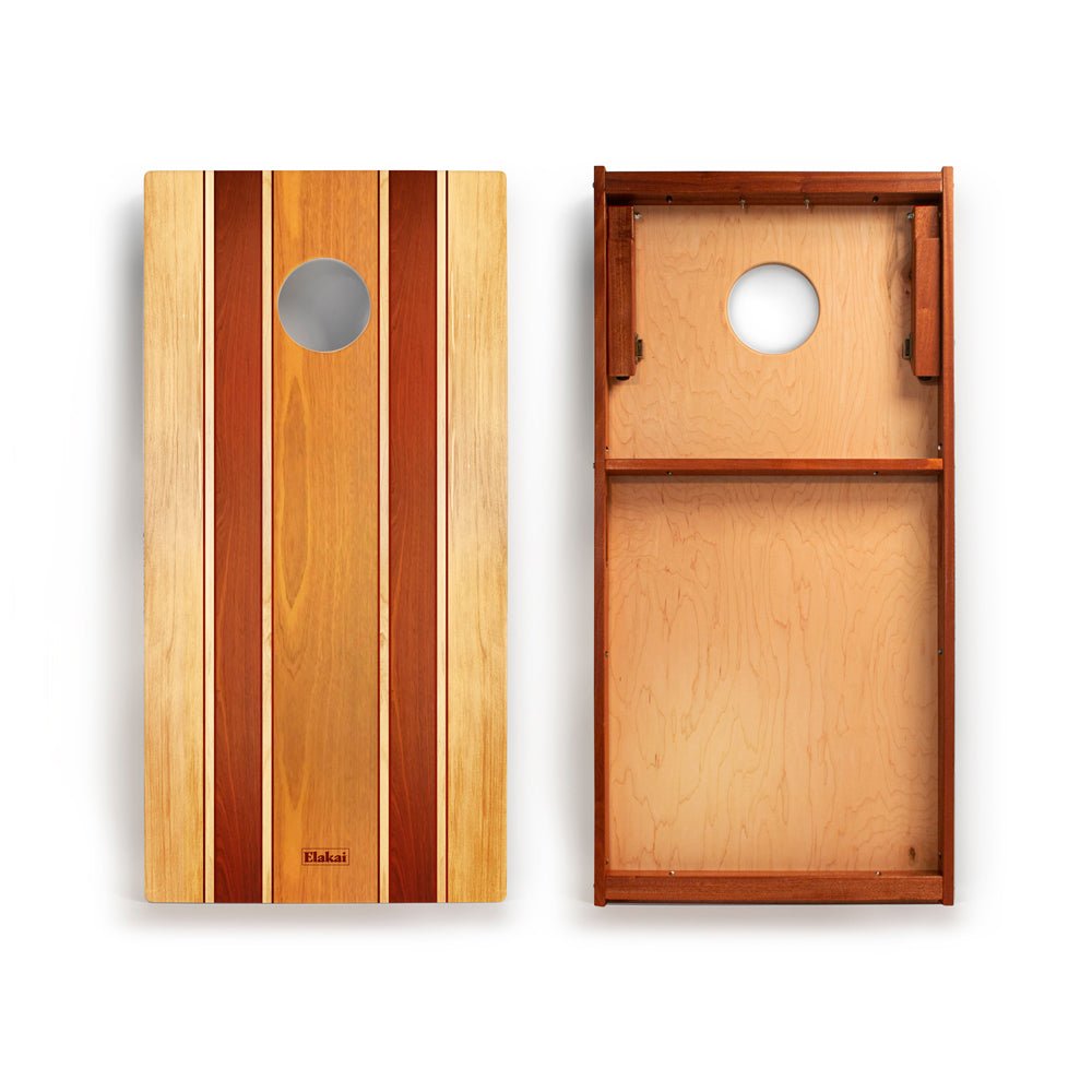 Elakai Natural Surf Beach 2ft x 4ft Classic Cornhole Set
