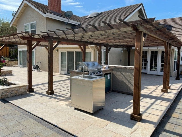 Best Redwood Super Deck Solid Wood Pergola