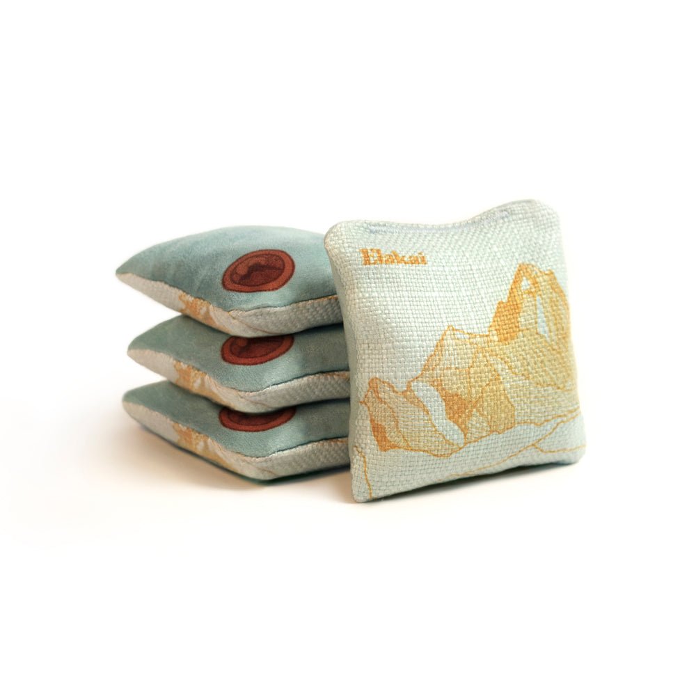 Elakai 4-in Travel Dual-Sided Cornhole Bags | Mt. Elakai