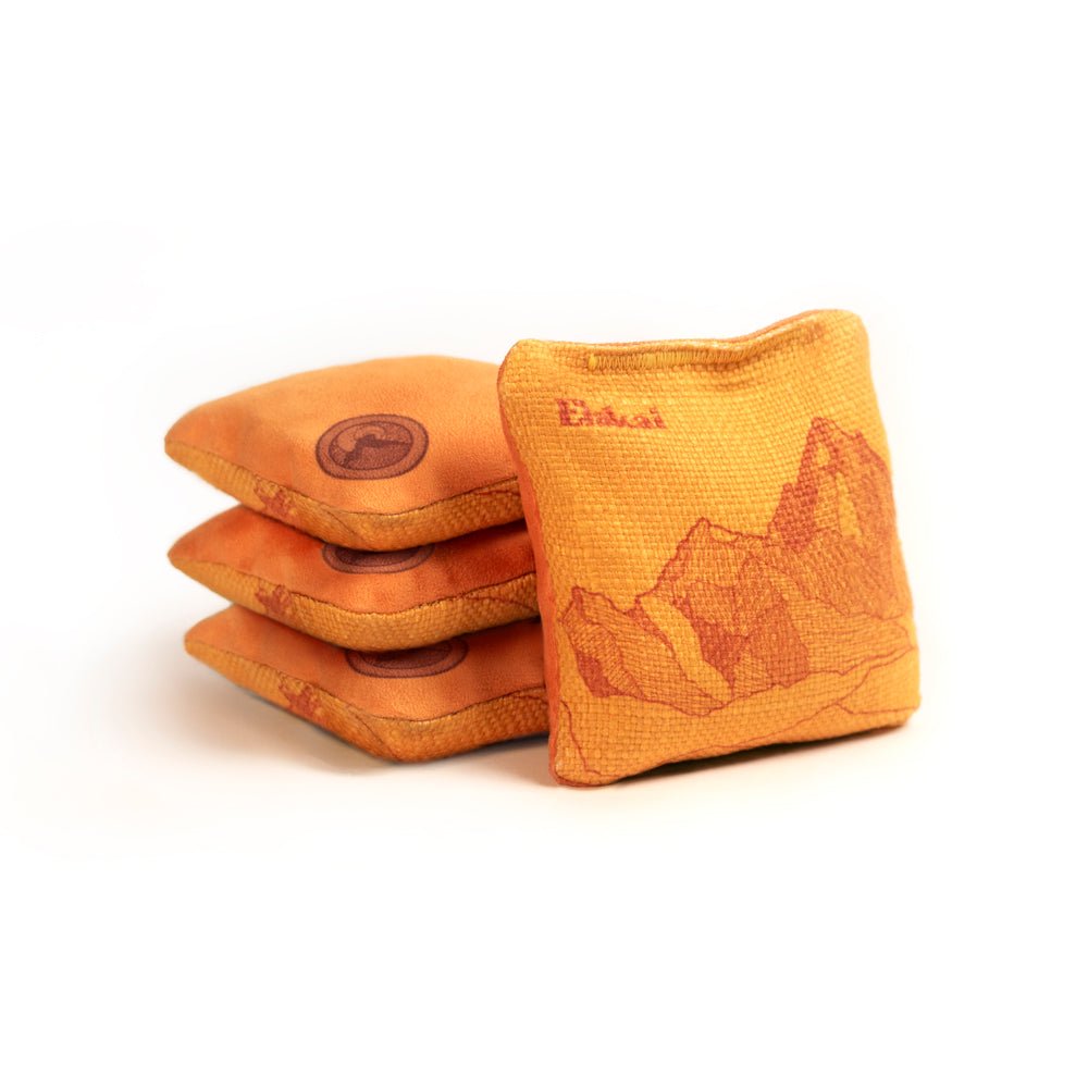Elakai 4-in Travel Dual-Sided Cornhole Bags | Mt. Elakai