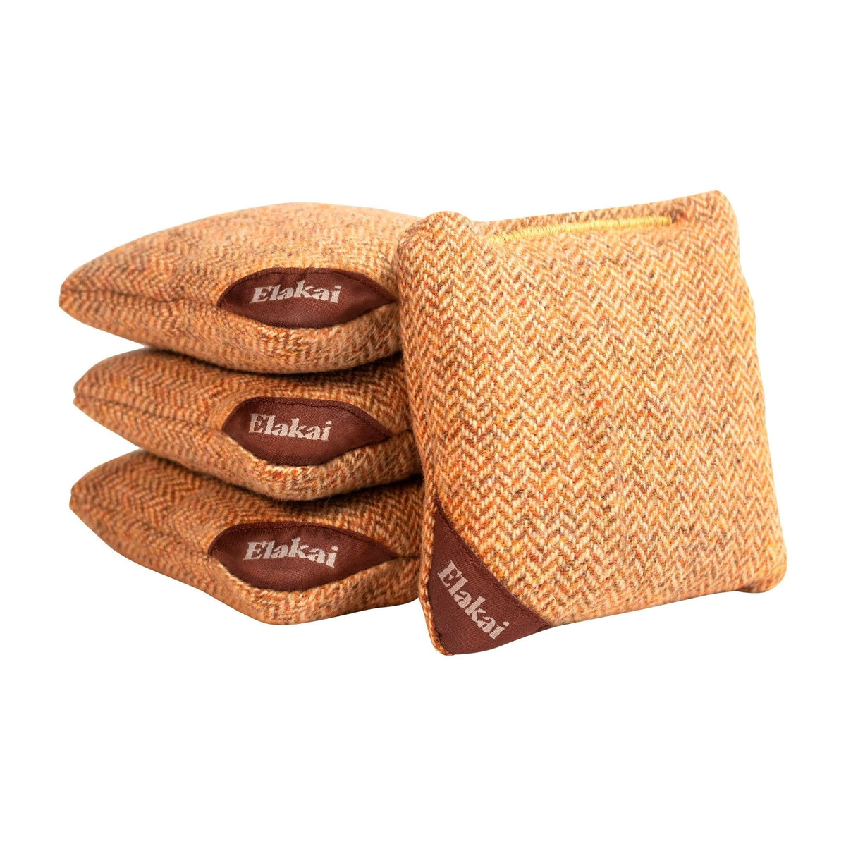 Elakai 4-in Travel Herringbone All-Weather Cornhole Bags | Set of 4