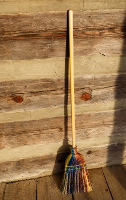 Handcrafted Broomcorn Broom | Parker Homestead