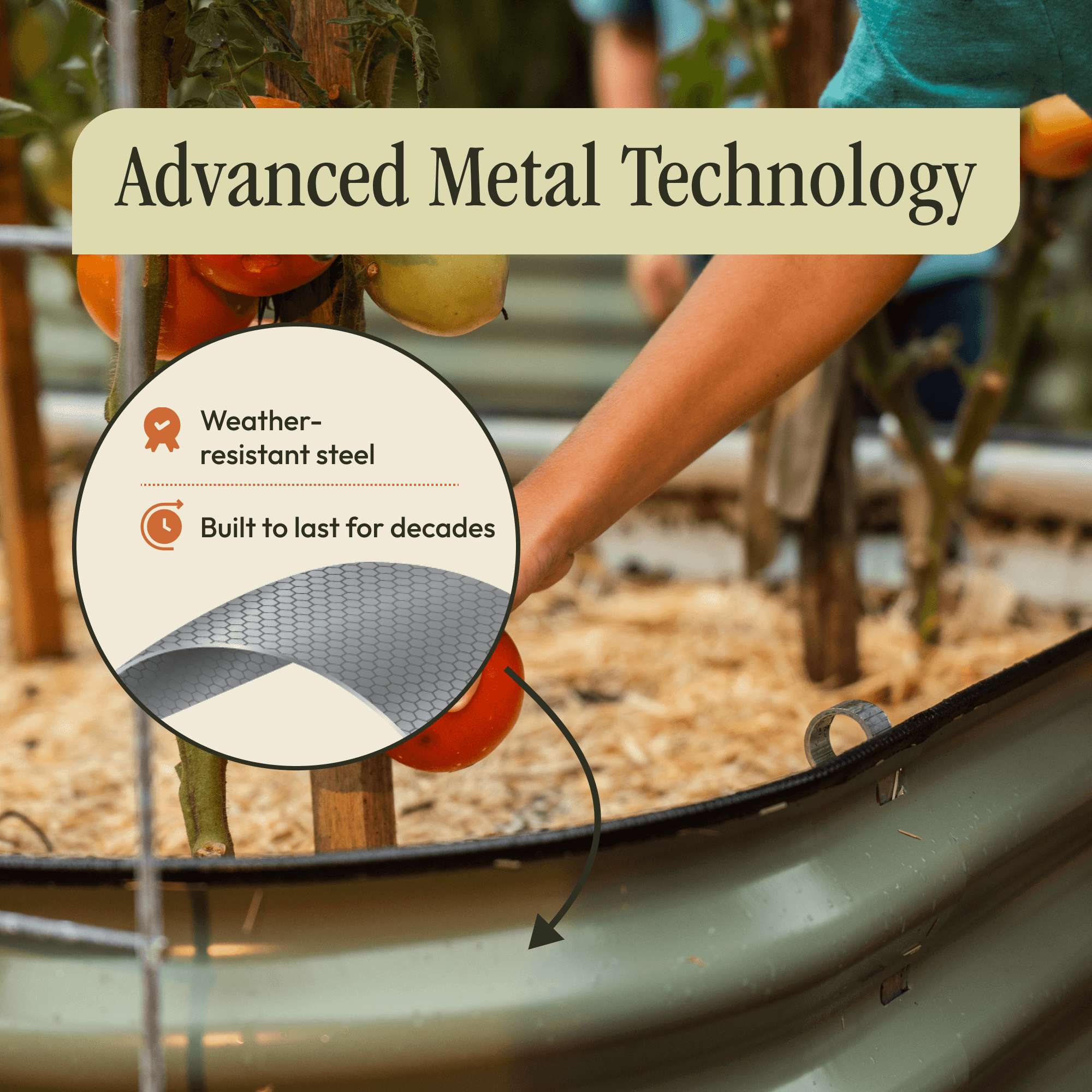 Gro-Rite “No Tools Needed” Premium Metal Raised Garden Bed Kit