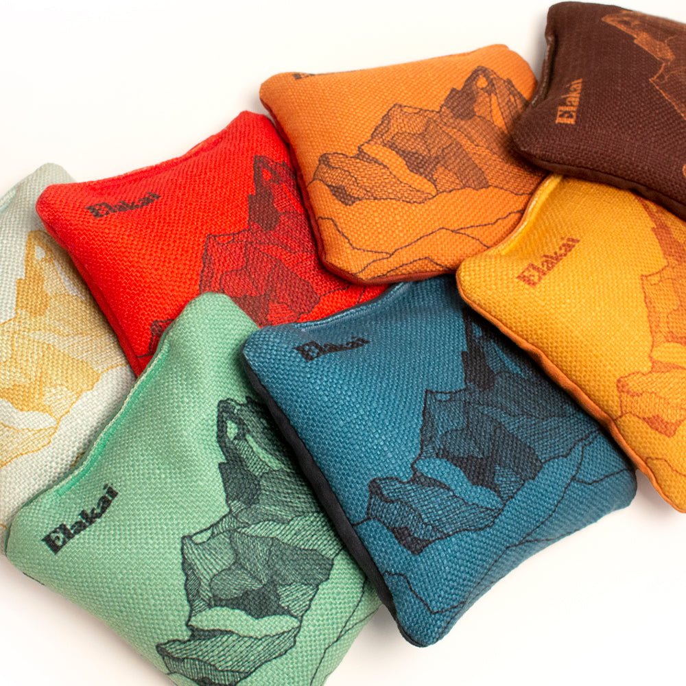 Elakai 6-in Dual-Sided Cornhole Bags | Mt. Elakai Design Collection