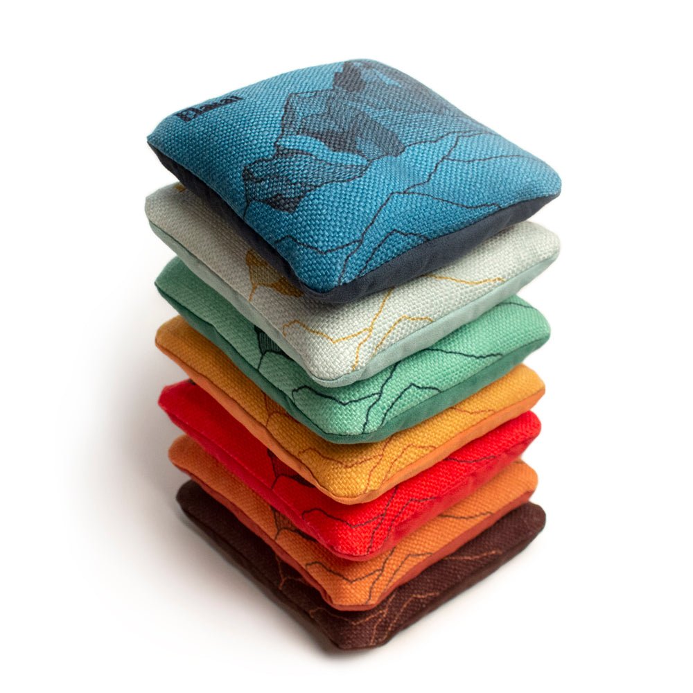 Elakai 6-in Dual-Sided Cornhole Bags | Mt. Elakai Design Collection