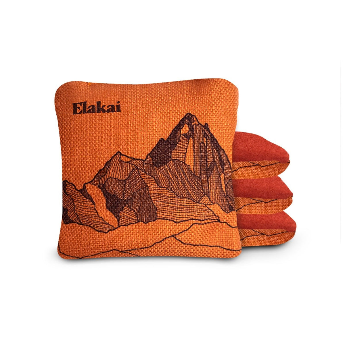 Elakai 6-in Dual-Sided Cornhole Bags | Mt. Elakai Design Collection