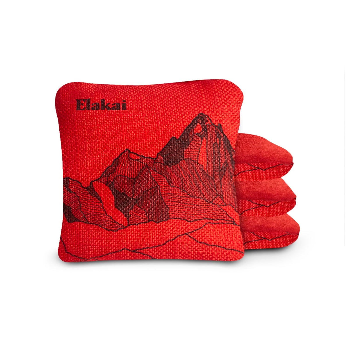 Elakai 6-in Dual-Sided Cornhole Bags | Mt. Elakai Design Collection