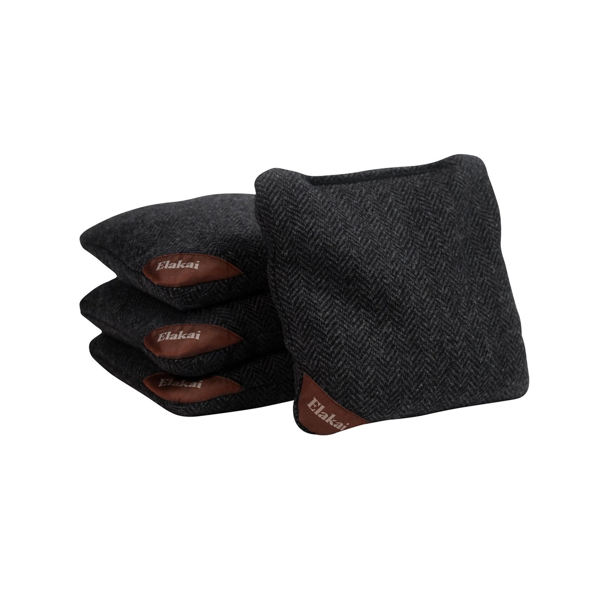 Elakai 6-in Herringbone All-Weather Cornhole Bags | Set of 4