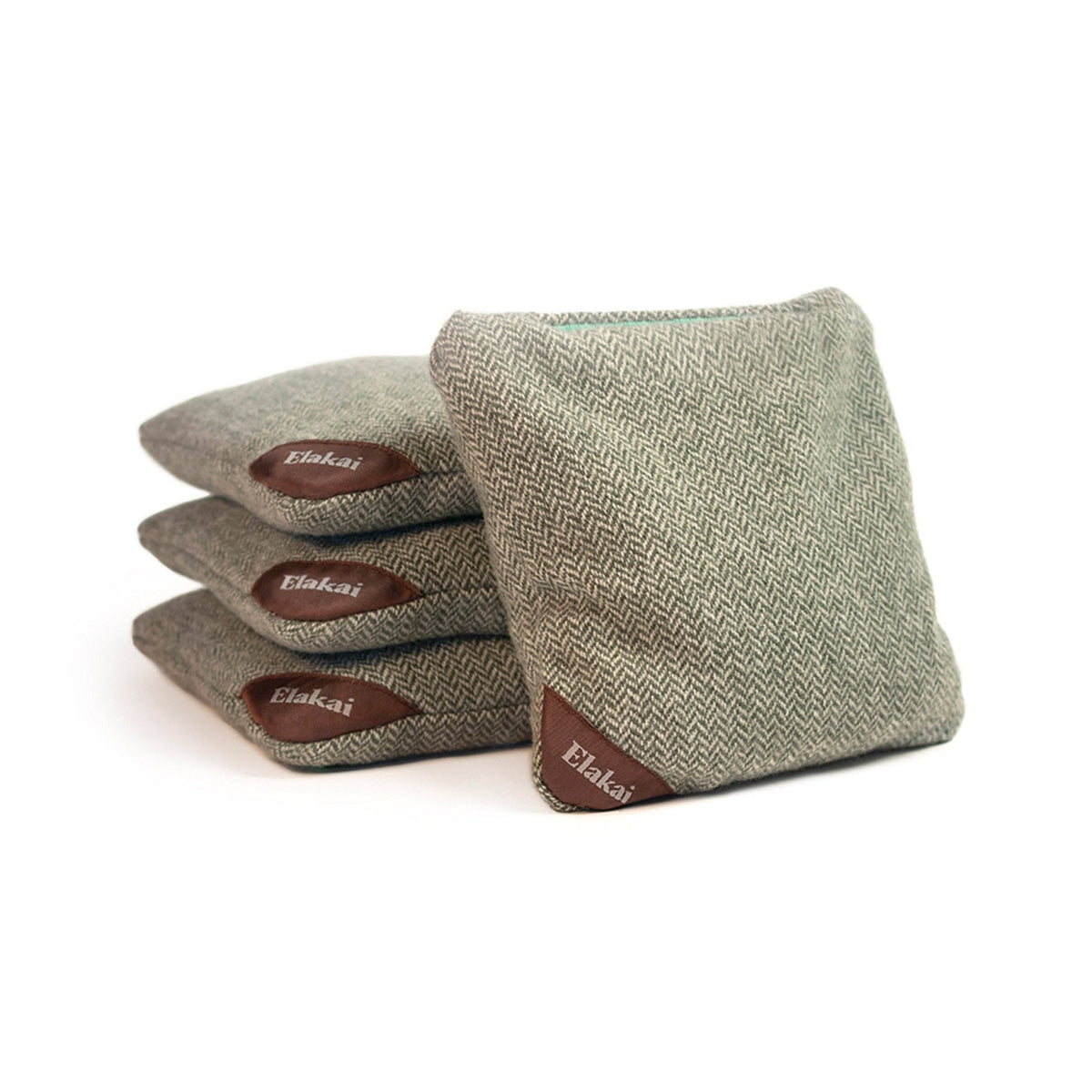Elakai 6-in Herringbone All-Weather Cornhole Bags | Set of 4