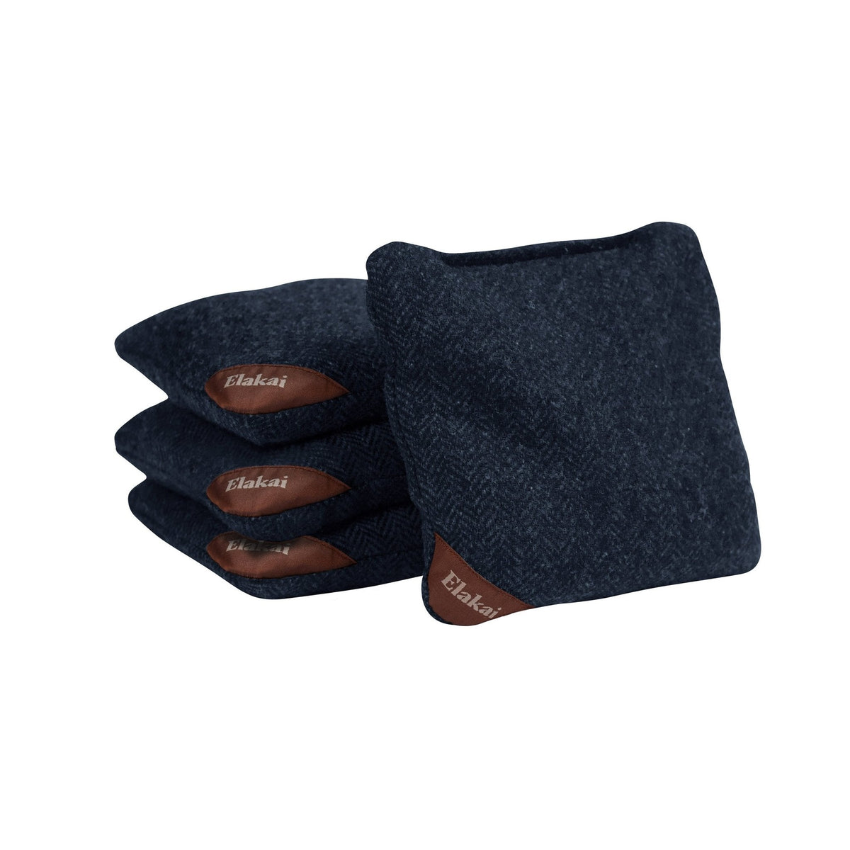 Elakai 6-in Herringbone All-Weather Cornhole Bags | Set of 4