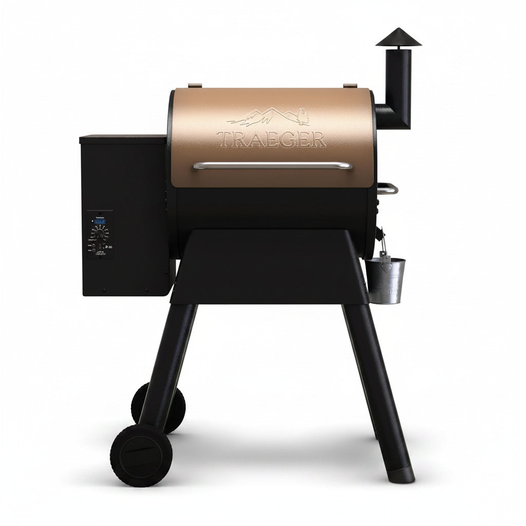 Grills Pro 22 Wood Pellet Grill & Smoker, Electric Pellet Smoker Grill Combo, 6-In-1 BBQ Versatility, 572 Sq. In. Grilling Capacity, Meat Probe, 450 Degree Max Temperature, 18LB Hopper, Bronze