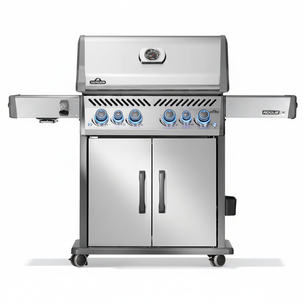 Rogue PRO-S 525 Natural Gas Grill with Infrared Side and Rear Burners, Stainless Steel, Durable 6-Burner Cooking Surface
