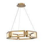 Modern Forms Mies LED Chandelier – Aged Brass