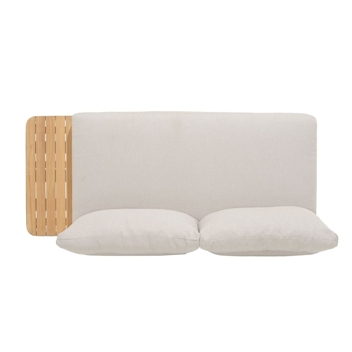 LifestyleGarden Portals Teak & Aluminum 3-Piece Modular Outdoor Sofa Set