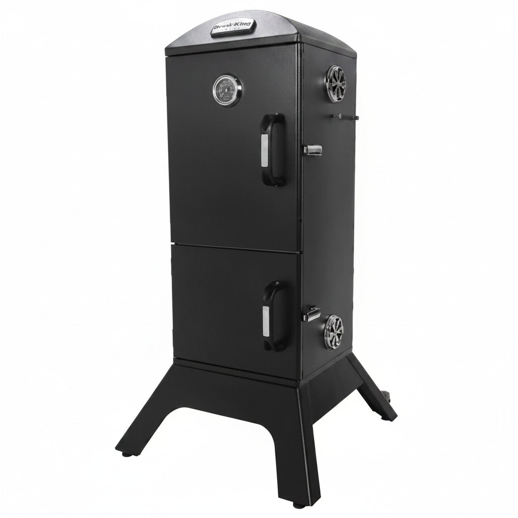 923610 Vertical Charcoal Cabinet Smoker, Black