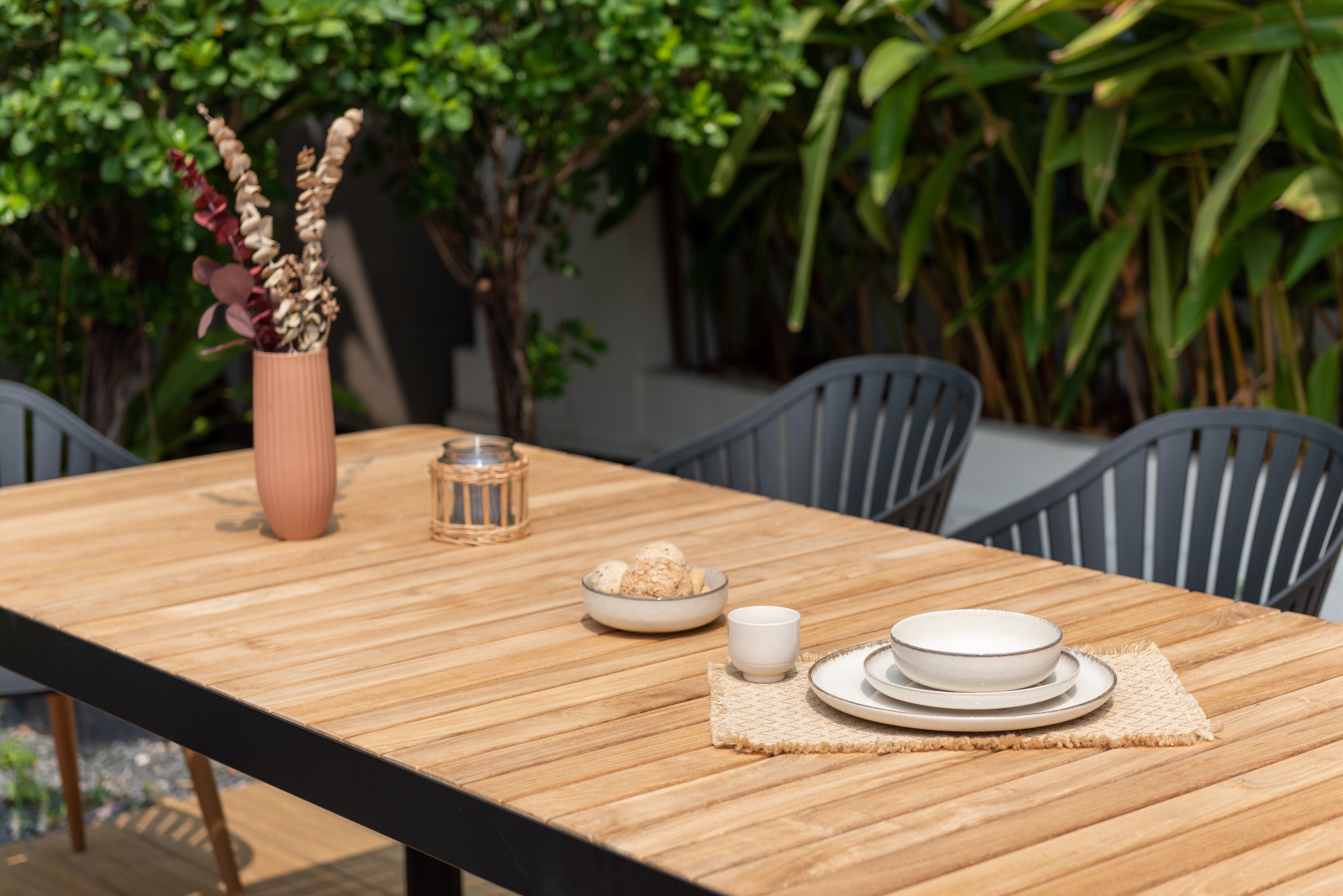 LifestyleGarden Portals & Nassau 6–8 Person Outdoor Dining Set