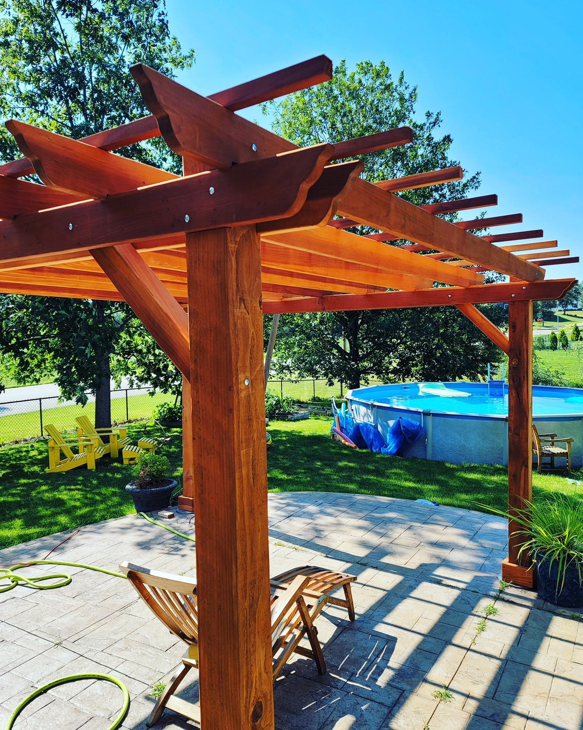 Best Redwood Super Deck Solid Wood Pergola
