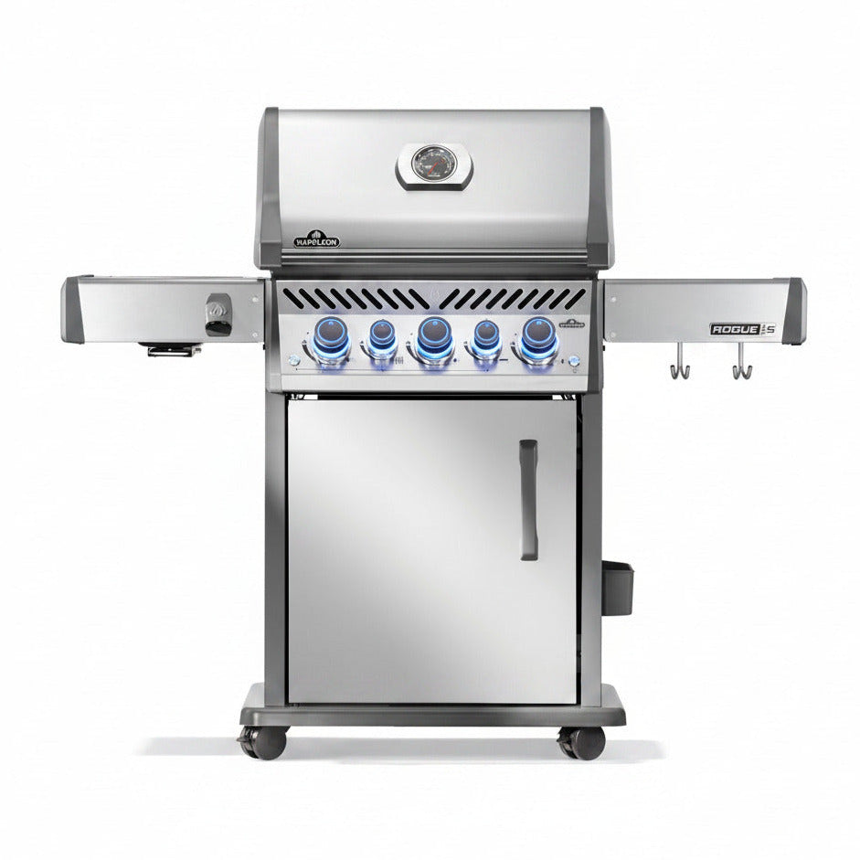 Rogue PRO-S 425 Propane Gas Grill with Infrared Side and Rear Burners, Stainless Steel, Durable 5-Burner Grilling Experience
