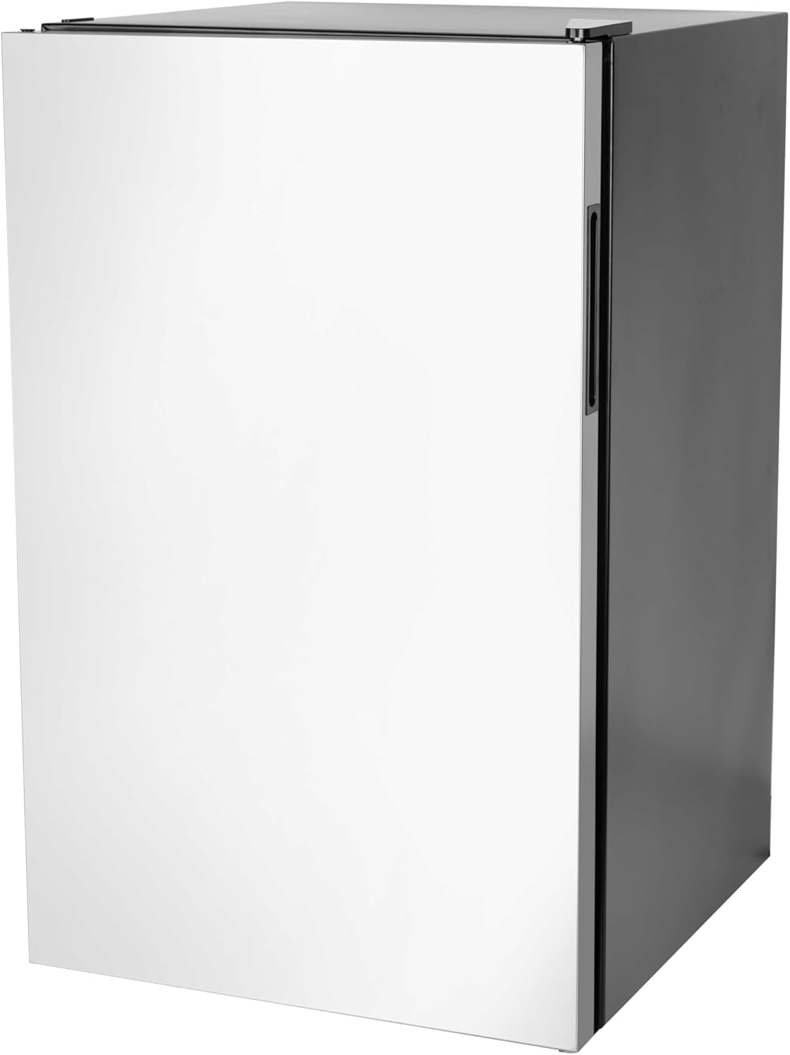 Contemporary Refrigerator – 4.5 Cu. Ft. Compact Stainless Steel Outdoor Fridge with Reversible Door and Full Temperature Control
