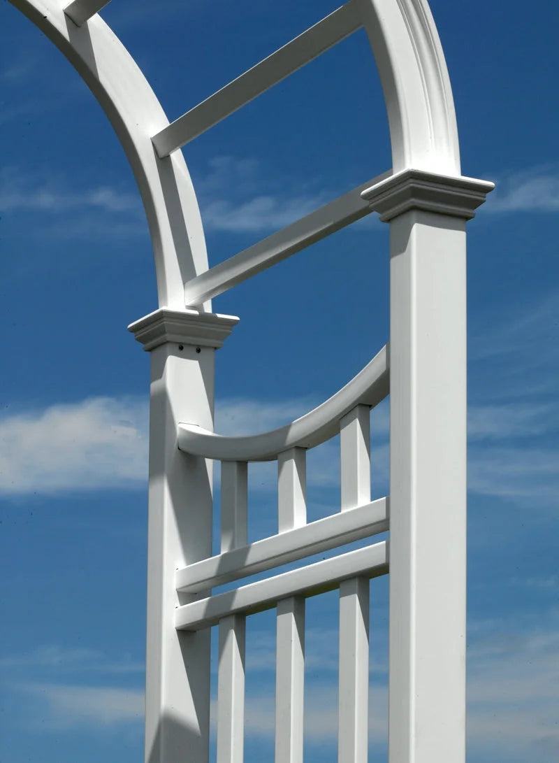 49" L X 24" W X 91.6" H Vienna Classic Vinyl Arbor, White, VA68144