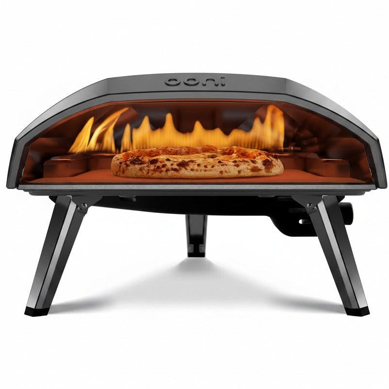 Ooni Koda 16 Propane Gas Pizza Oven – 16" Gas Powered Outdoor Oven with 28 Mbar Regulator and Gas Hose, Gas Powered Portable Pizza Oven - Foundry Black
