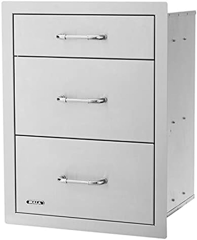 Bull 21-Inch Stainless Steel Triple Access Drawer - 58110
