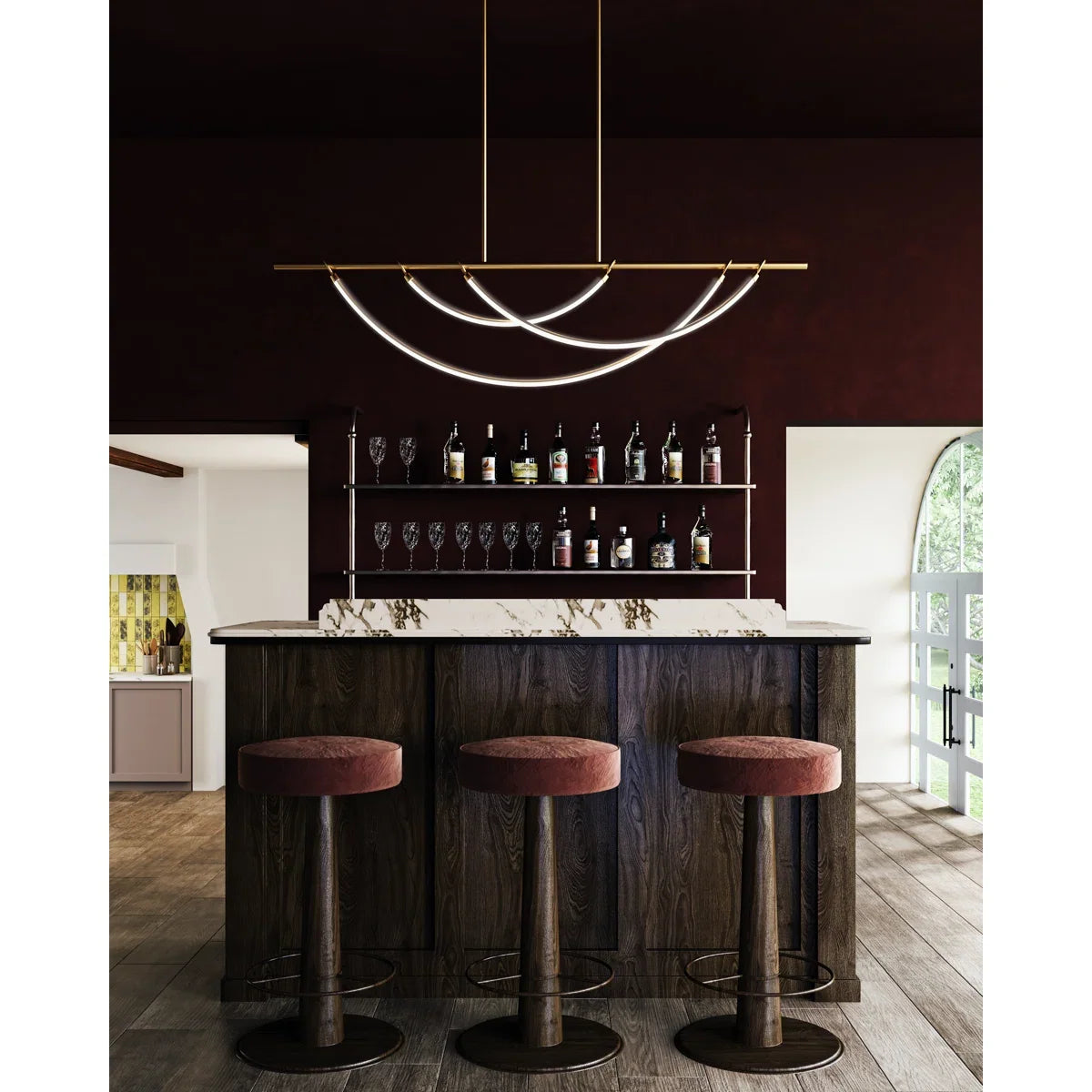 Alora Aryas 3-Light LED Indoor Pendant – Vintage Brass