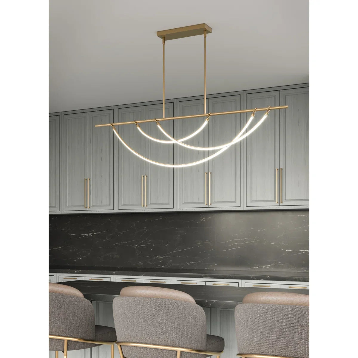 Alora Aryas 3-Light LED Indoor Pendant – Vintage Brass