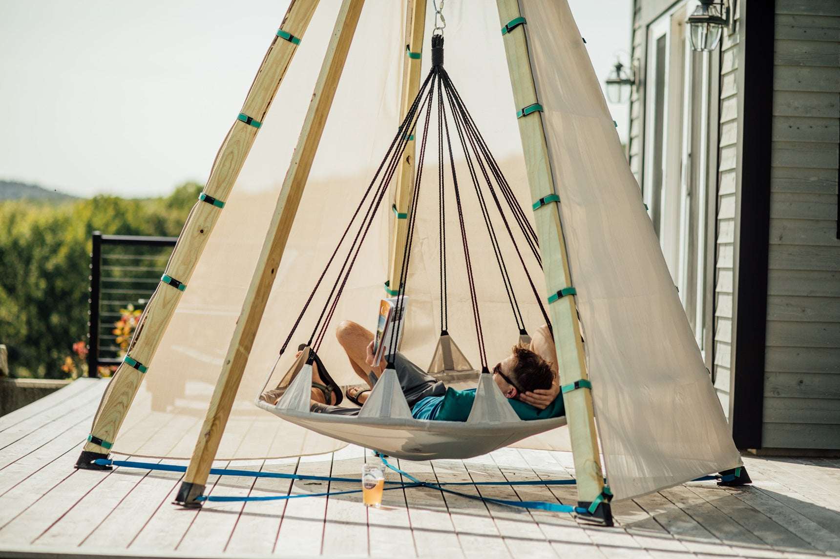 Bijou Build Sky Hover Swing – 5' Platform Swing