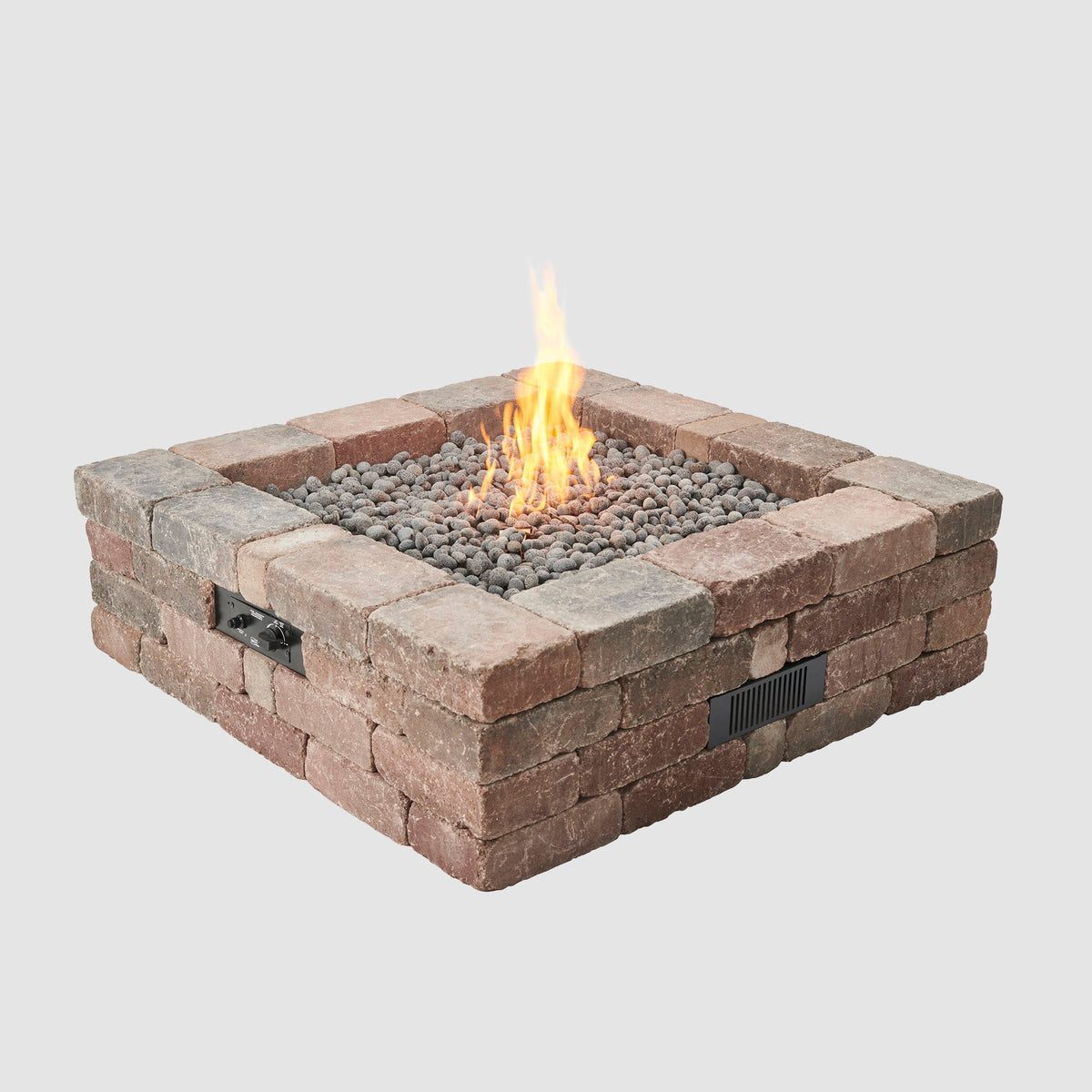 Outdoor GreatRoom Bronson 51" Square Gas Fire Pit Kit