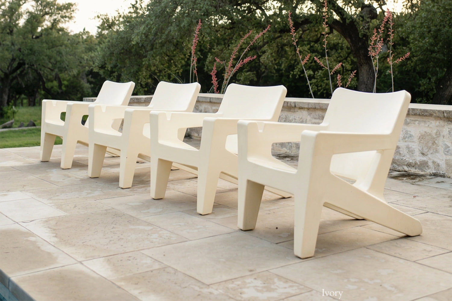 Tupelo Goods Bask Modern Adirondack Lounge Chair – In-Pool & Outdoor Chair
