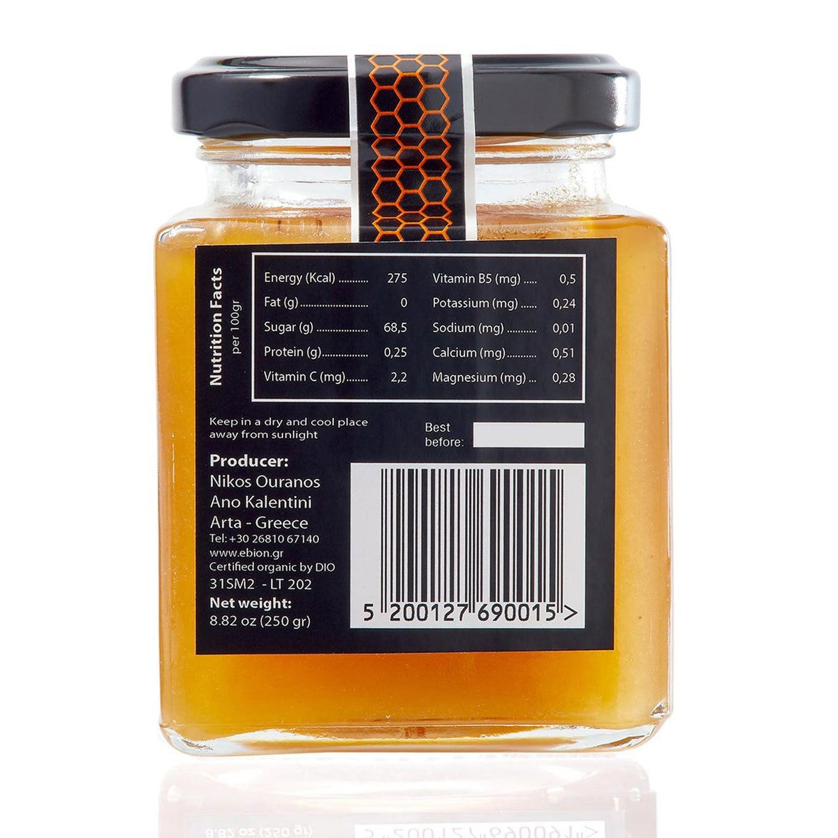 EBION Spring Heather Honey | Raw Organic Greek Honey