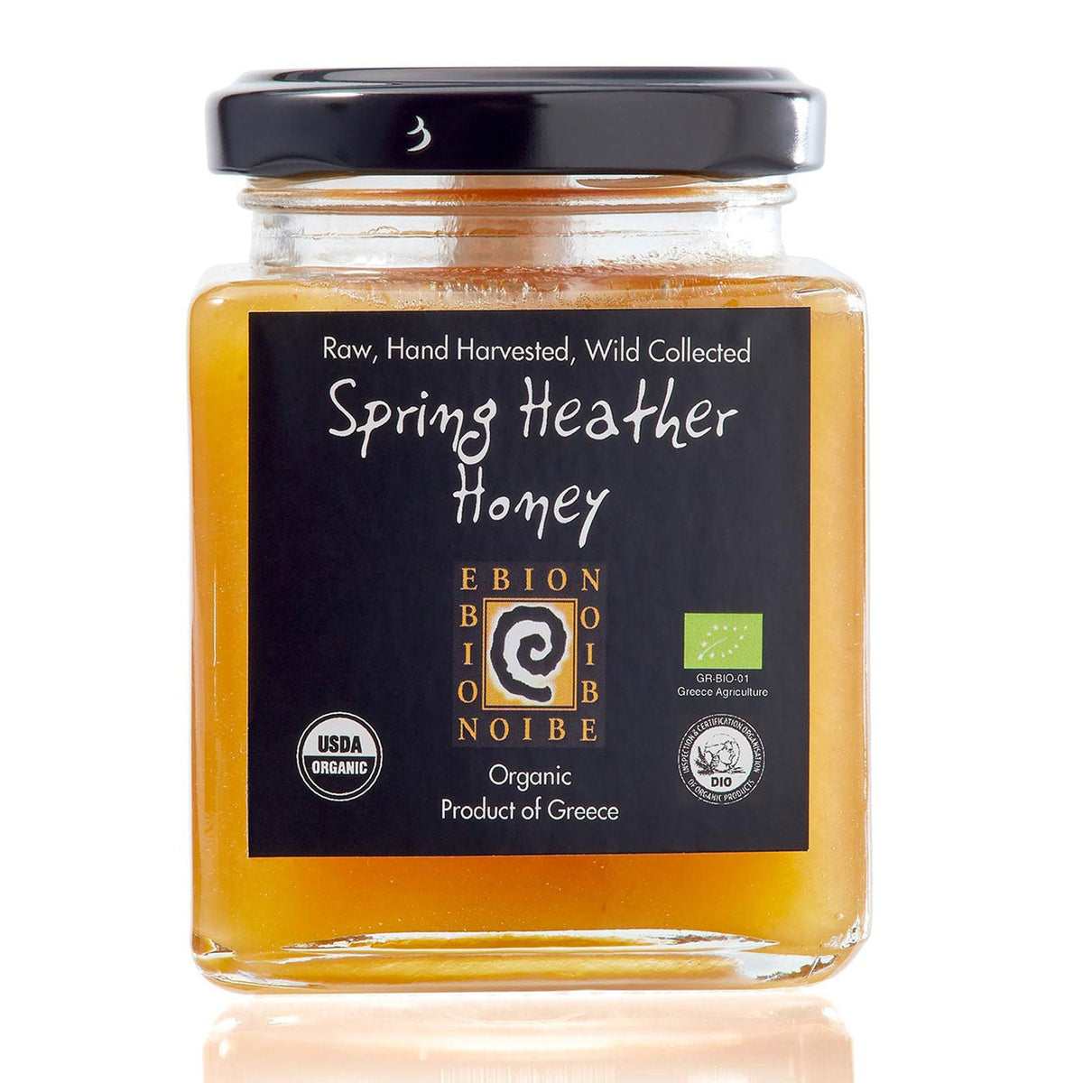 EBION Spring Heather Honey | Raw Organic Greek Honey