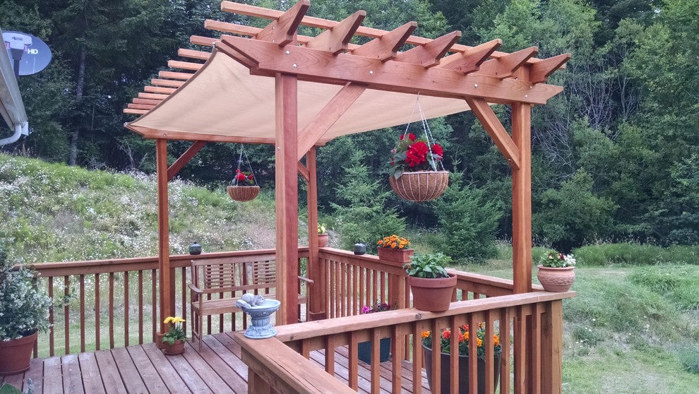 Best Redwood Super Deck Solid Wood Pergola