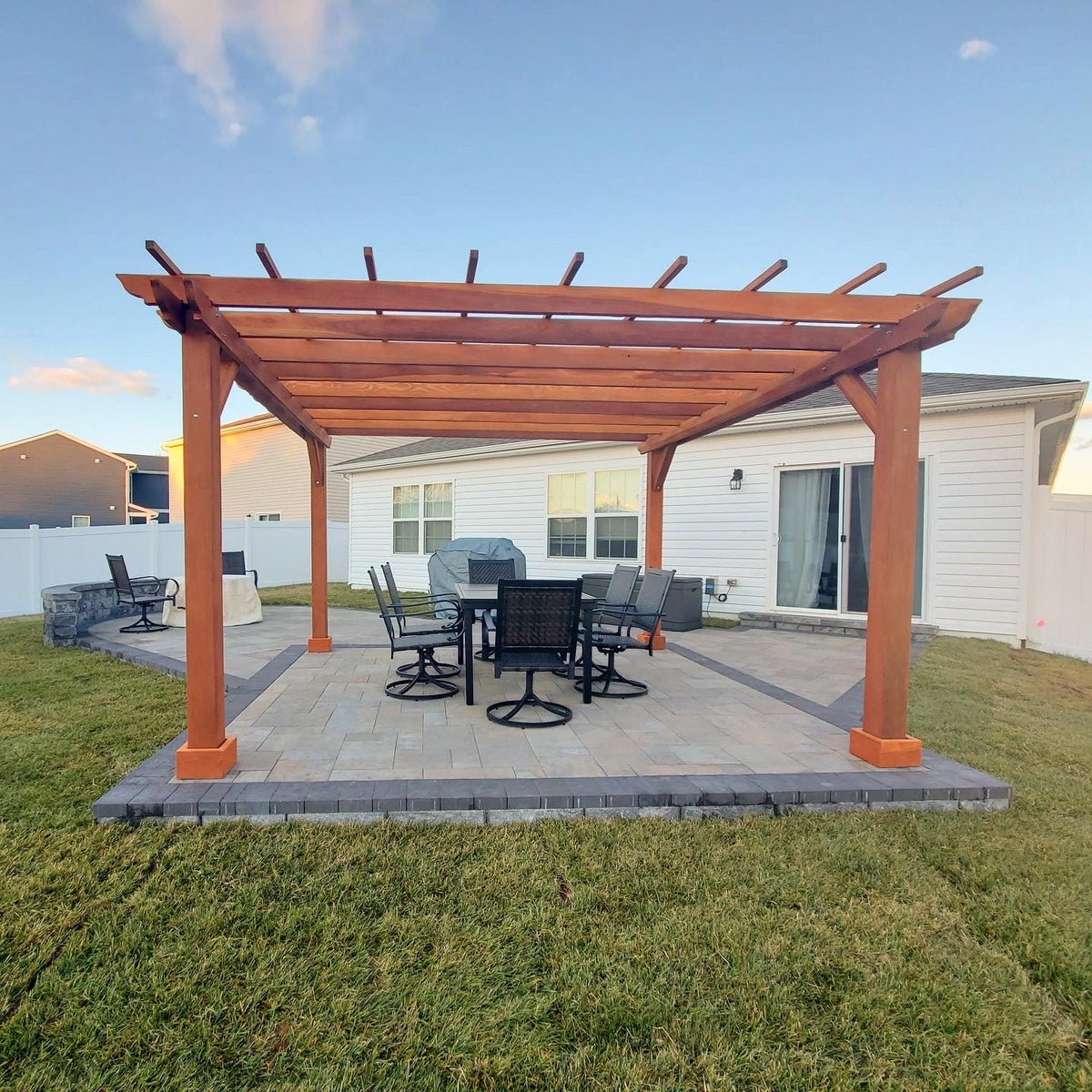 Best Redwood Super Deck Solid Wood Pergola